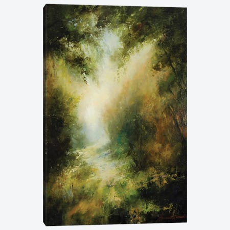 The Heat Of Summer - Light Through The Tree Boughs, Abstract Canvas Print #HKW31} by Hannah Kerwin Canvas Print