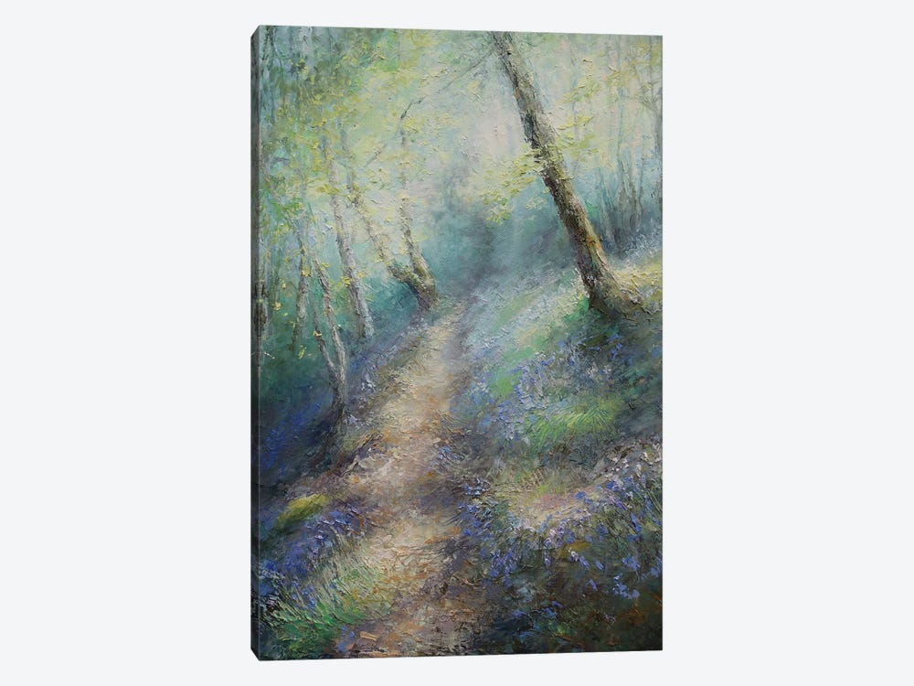 Climb Towards Saltonstall In Early Spring Stillness by Hannah Kerwin 1-piece Canvas Wall Art