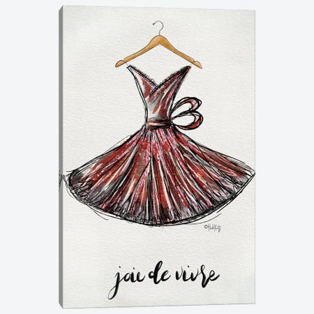 Joie de Vivre Dress Canvas Print #HKZ12} by Heidi Kuntz Canvas Artwork