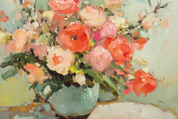 Still Life: Blushing Blooms by Heidi Kuntz