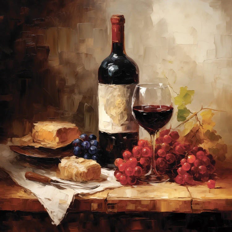 Wine And Cheese by Heidi Kuntz wall art