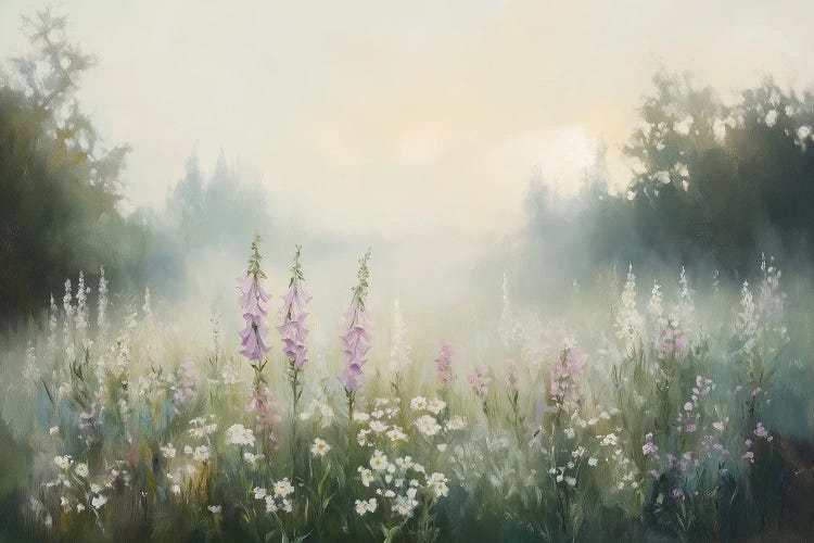 Hazy Lavender Fields by Heidi Kuntz wall art