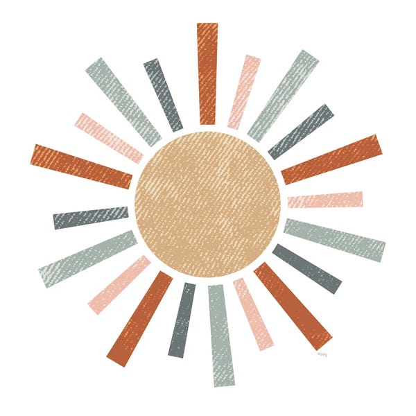 Kids Astronomy & Space Art: Rustic Rainbow Sun by Heidi Kuntz