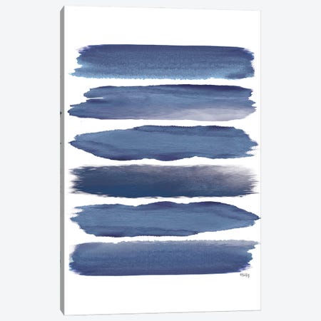 Watercolor Strokes Blue II Canvas Print #HKZ5} by Heidi Kuntz Canvas Art Print