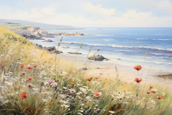 Wildflowers: Poppies By The Sea by Heidi Kuntz