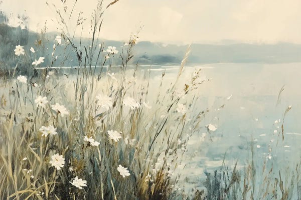 Heidi Kuntz: Blooms By The Lake I by Heidi Kuntz