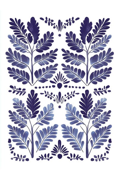Heidi Kuntz: Blue Motif III by Heidi Kuntz