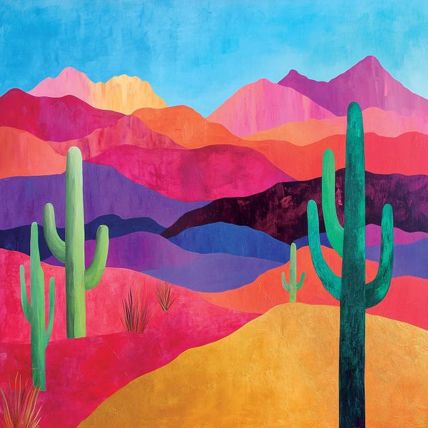 Heidi Kuntz: Colorful Desert Sunset by Heidi Kuntz
