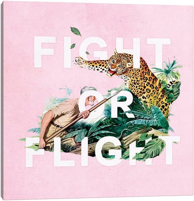 Fight Or Flight Canvas Art Print - Determination Art