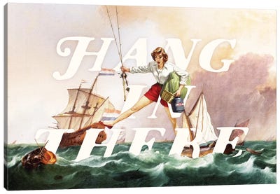 Hang In There Canvas Art Print - Heather Landis