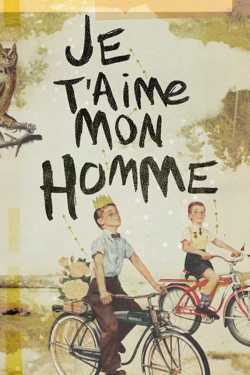 Je T'aime Homme by Heather Landis wall art