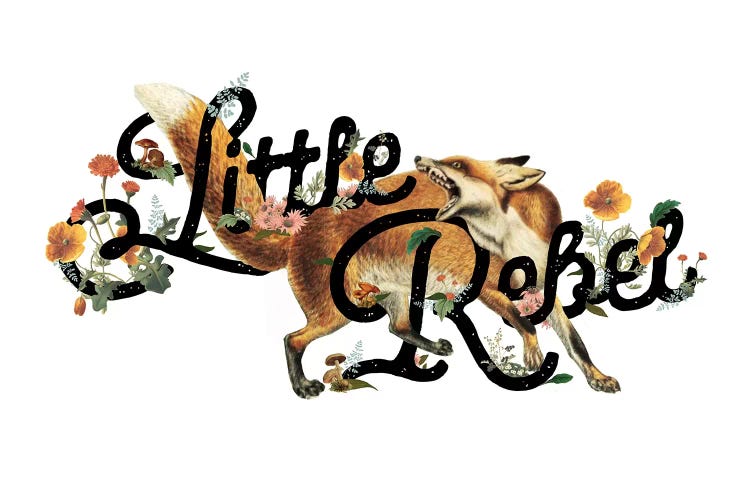 Little Rebel Fox by Heather Landis wall art