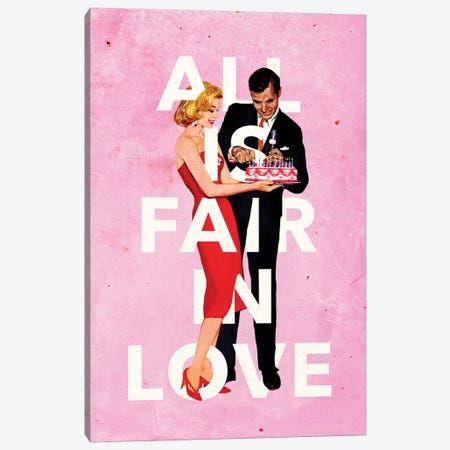 All Is Fair In Love Canvas Print #HLA2} by Heather Landis Canvas Print