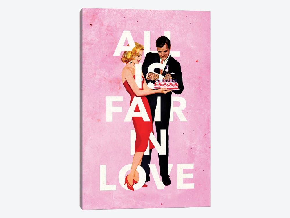 All Is Fair In Love by Heather Landis 1-piece Canvas Print