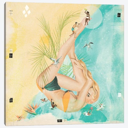 Beach Party II Canvas Print #HLA3} by Heather Landis Canvas Print