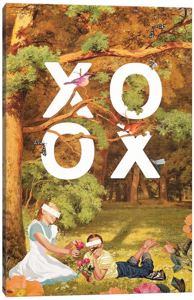 XOXO Valentine Canvas Art Print - Heather Landis