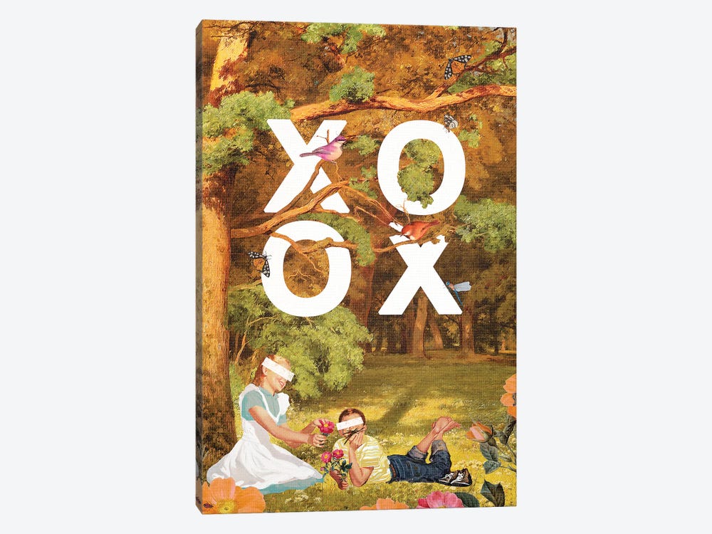 XOXO Valentine by Heather Landis 1-piece Canvas Print