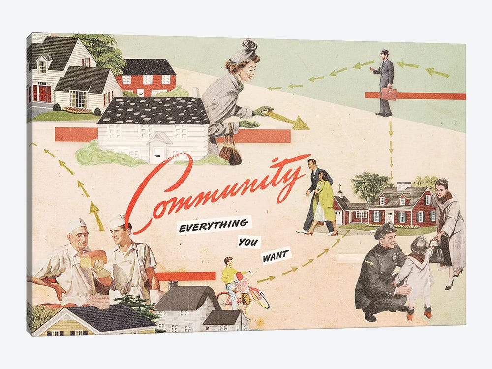 Community by Heather Landis 1-piece Canvas Art
