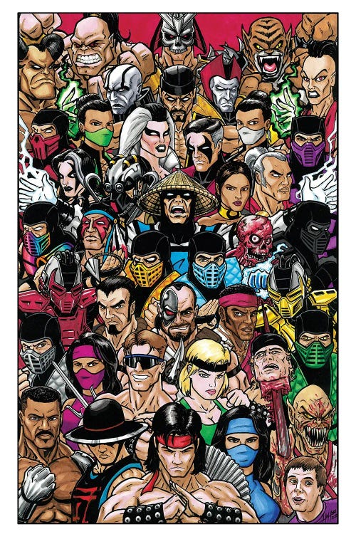 Mortal Kombat 90s by Hal Haney wall art