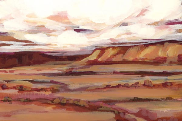Haley Knighten: Mauve Mesa I by Haley Knighten