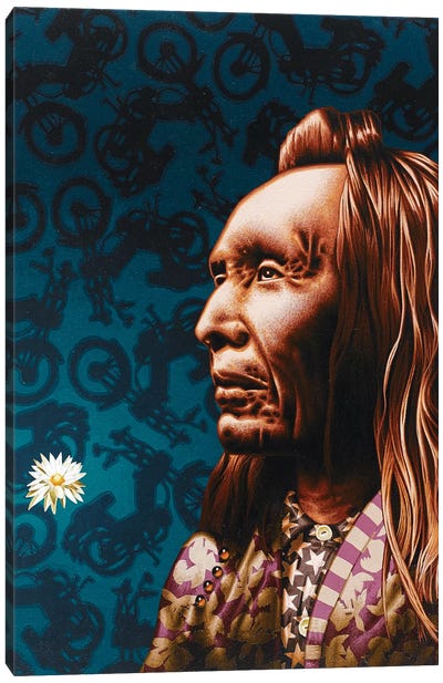 2 Eagles  Canvas Art Print - Indigenous & Native American Culture
