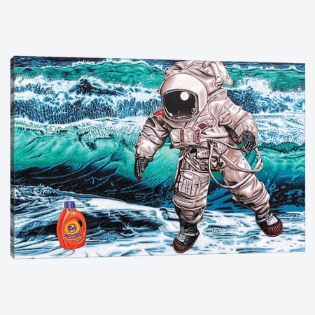 The Search For Intelligent Life On Earth Canvas Print #HLL35} by Stephen Hall Canvas Artwork