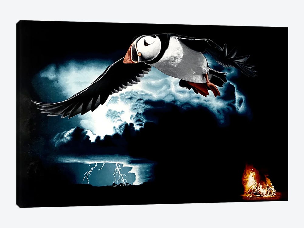 Nature Strikes Back by Stephen Hall 1-piece Canvas Art