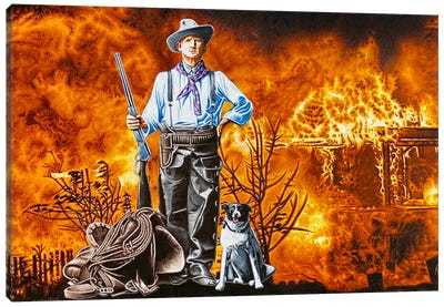 How The West Was Done Canvas Art Print - Stephen Hall