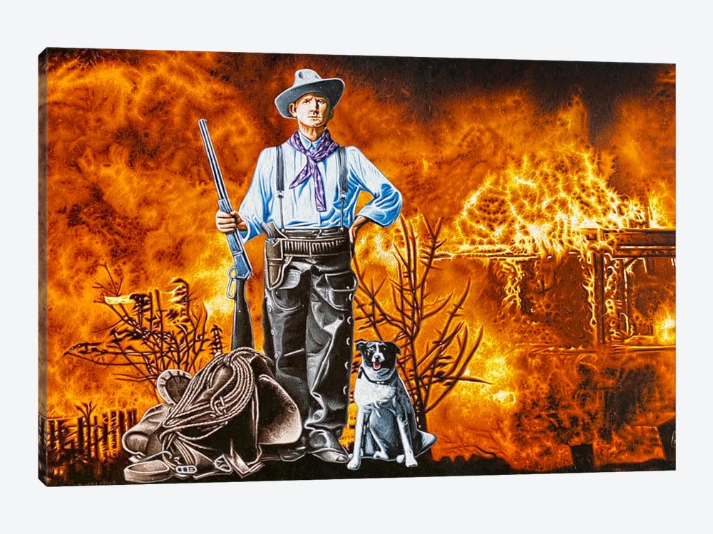 How The West Was Done by Stephen Hall 1-piece Canvas Print