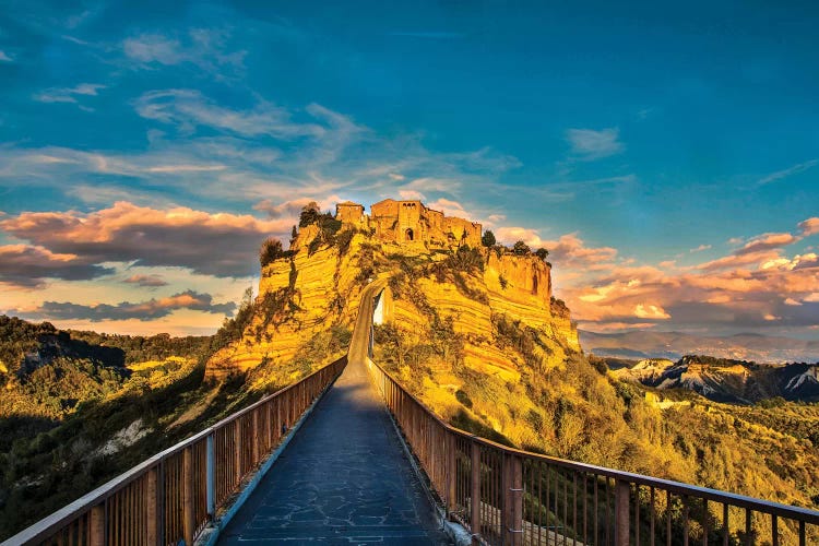 Italy, Civita, Bridge to Civita