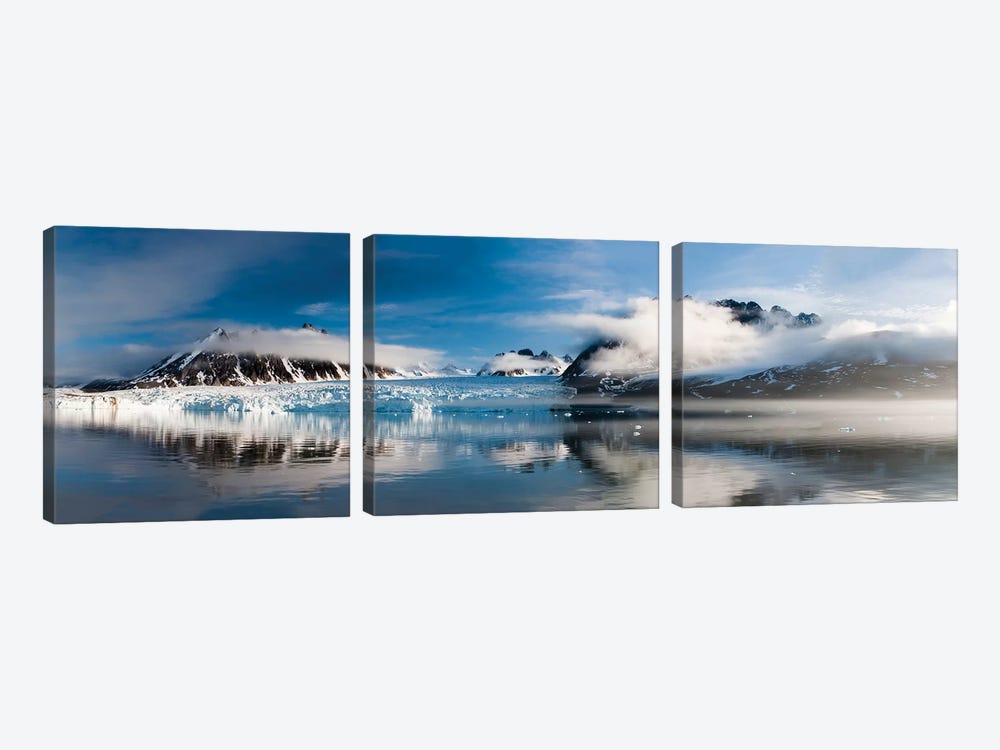 Norway, Svalbard, Monaco Glacier by Hollice Looney 3-piece Canvas Art