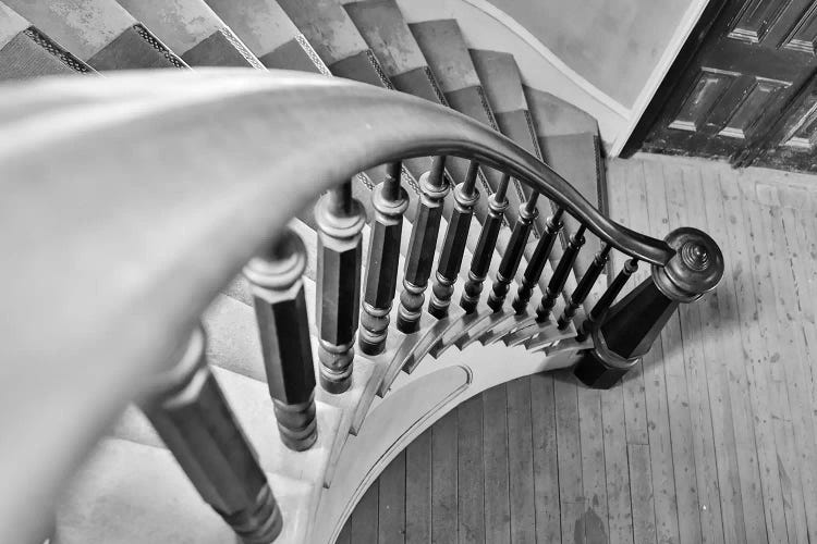 USA, Montana, Bannack State Park, Staircase