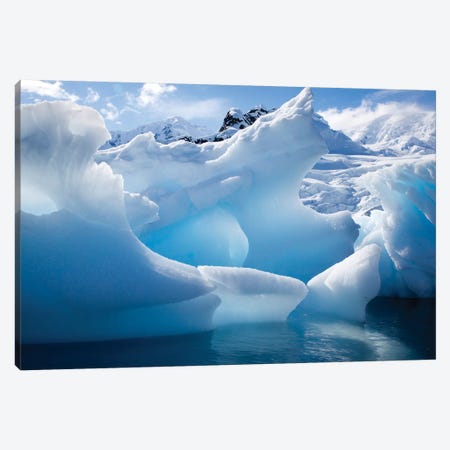 Antarctica, Paradise Bay, iceberg Canvas Print #HLO2} by Hollice Looney Canvas Print