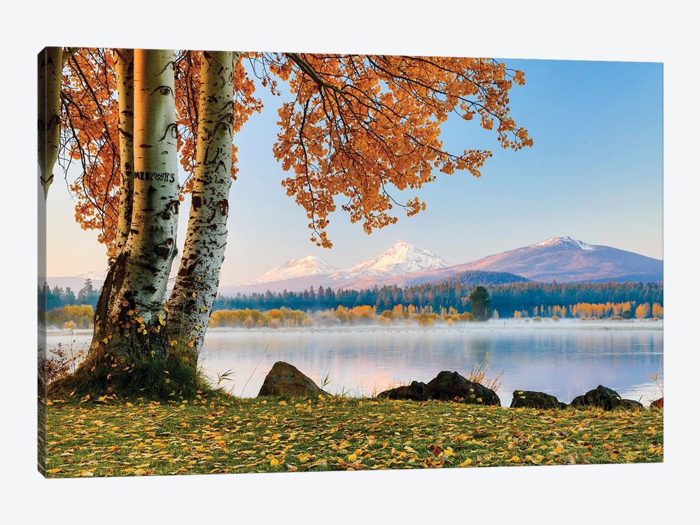 USA, Oregon, Bend, Fall at Black Butte Ranch in Central Oregon II by Hollice Looney 1-piece Canvas Art