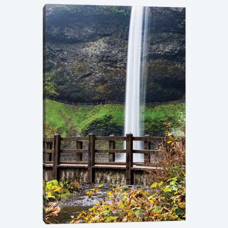 USA, Oregon, Silver Falls State Park, Falls Canvas Print #HLO37} by Hollice Looney Art Print