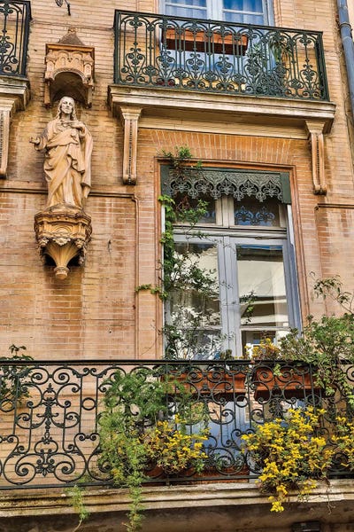 Hollice Looney: Balcony And Door, Toulouse, France by Hollice Looney