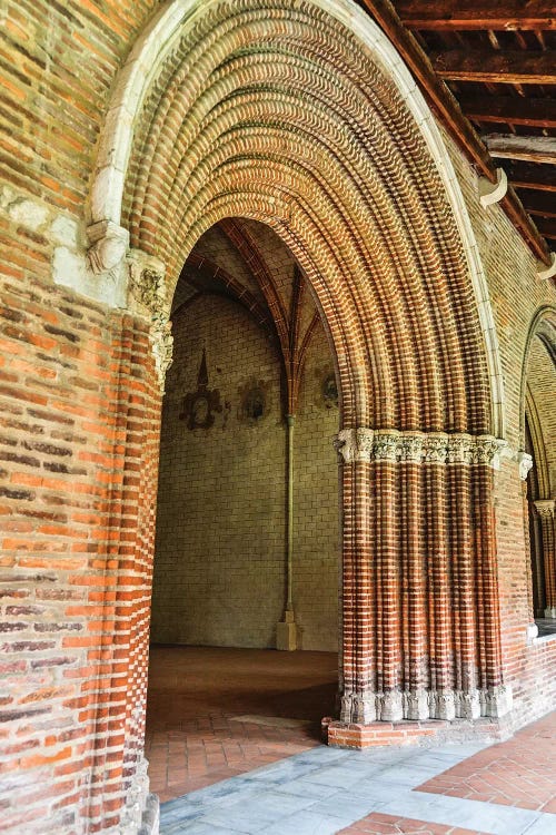 Arched Entrance To The Courtyard, Church Of The Jacobins, Toulouse, France