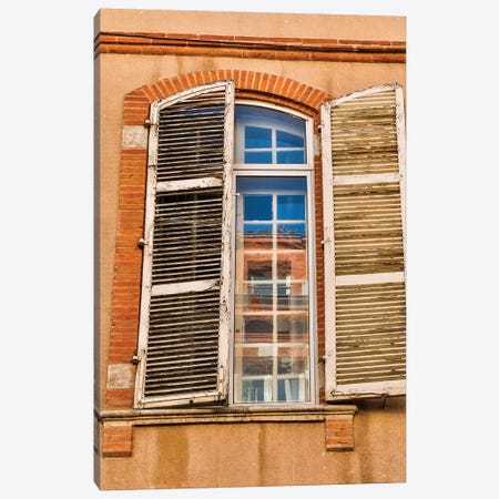 France, Toulouse. Window and shutters in the streets of Toulouse Canvas Print #HLO71} by Hollice Looney Canvas Art