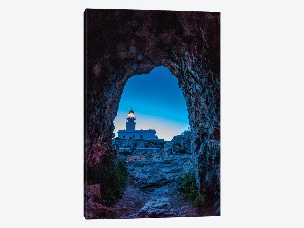 Cape Cavalleria Lighthouse At Sunrise, Menorca, Spain by Hollice Looney 1-piece Canvas Wall Art
