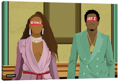Jay-Z & Beyoncé Canvas Art Print