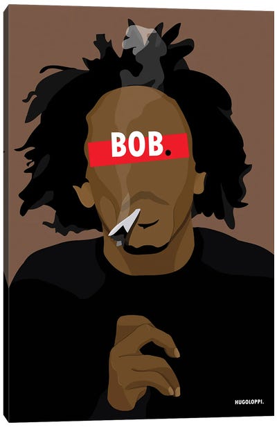 Bob Marley Canvas Art Print - Hugoloppi