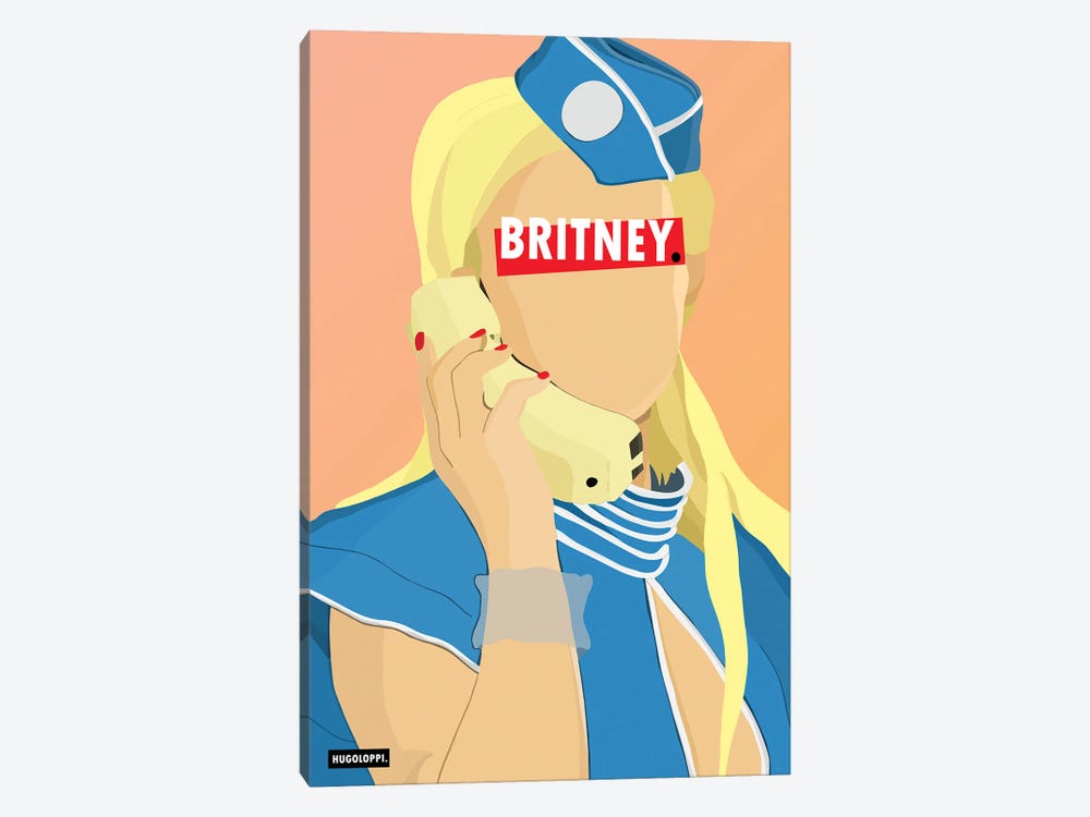 Britney Spears by Hugoloppi 1-piece Canvas Print