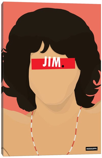 Jim Morrison Canvas Art Print - Hugoloppi