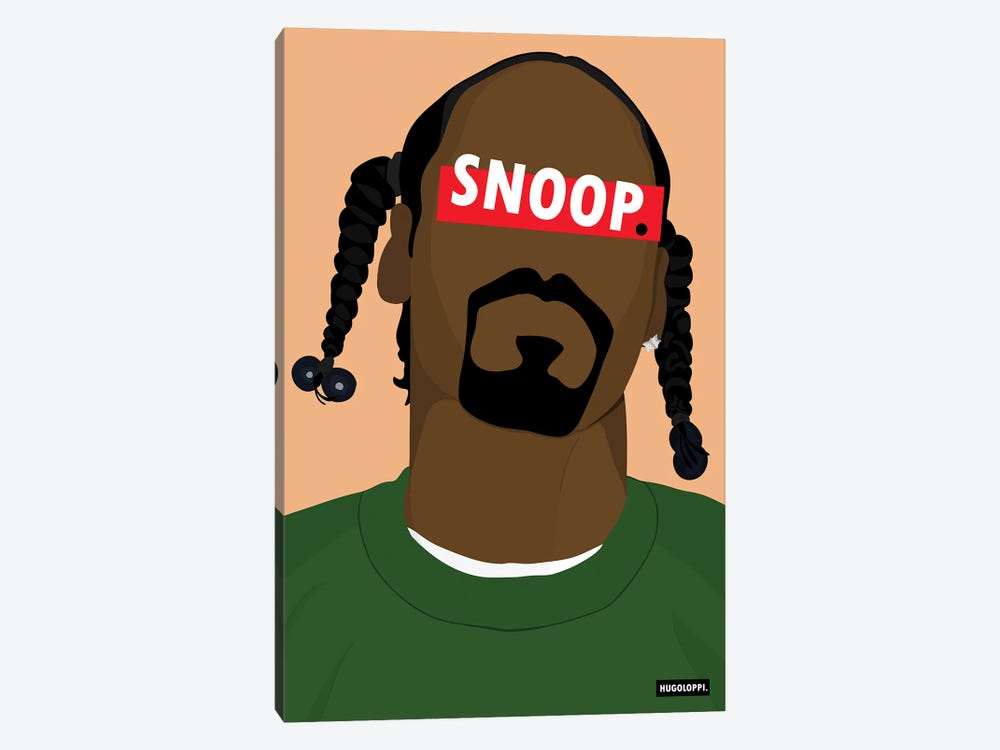 Snoop Dogg by Hugoloppi 1-piece Canvas Art