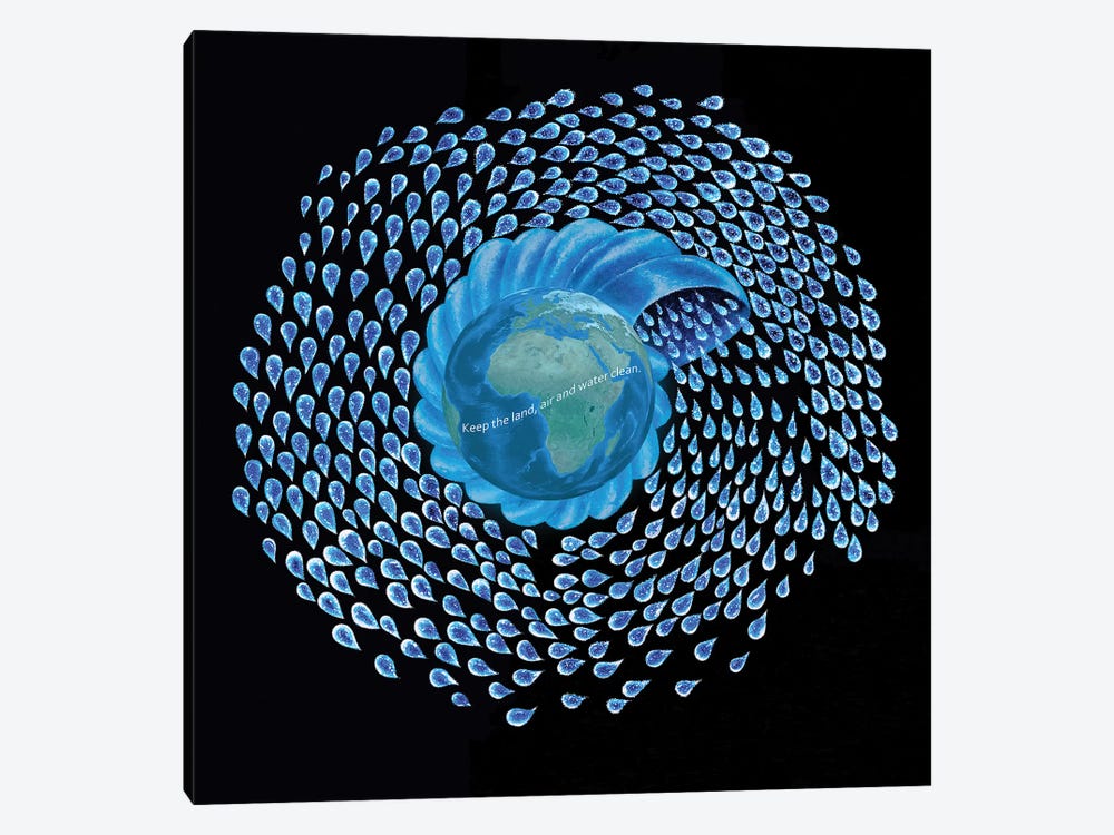 Planet by Helena Lose 1-piece Canvas Print