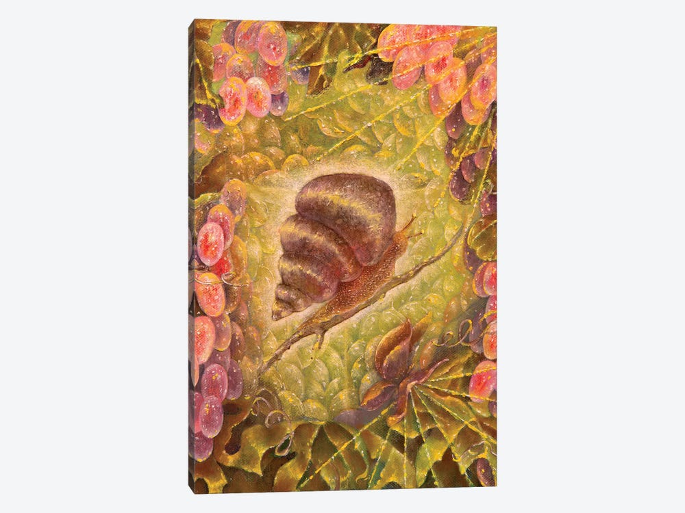 Grape Snail by Helena Lose 1-piece Art Print
