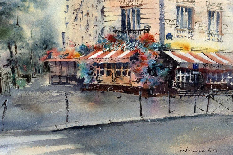 Parisian Cafe by HomelikeArt wall art