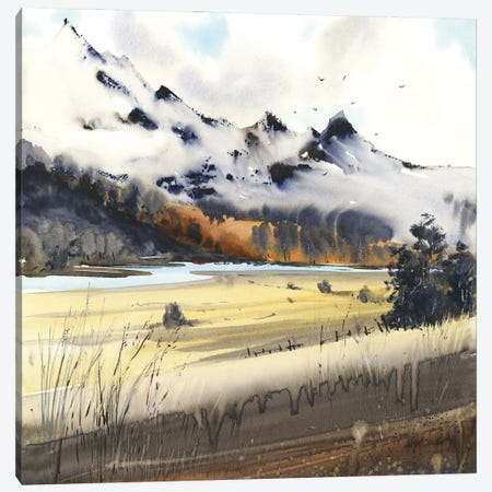 Mountain Range I Canvas Print #HLT10} by HomelikeArt Canvas Art Print