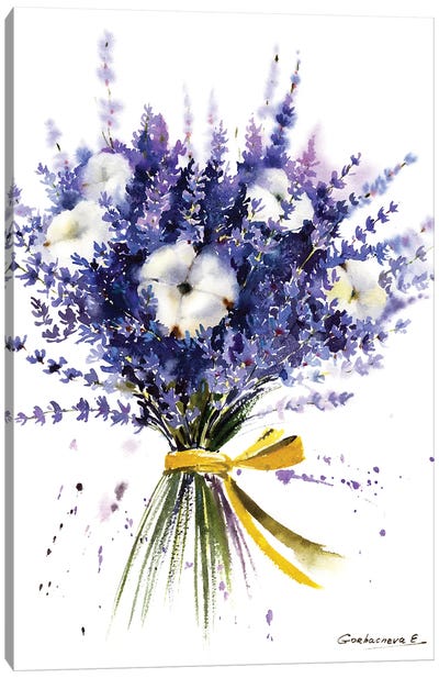Lavender Bouquet Canvas Art Print - Lavender Art