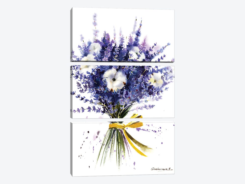 Lavender Bouquet by HomelikeArt 3-piece Canvas Art